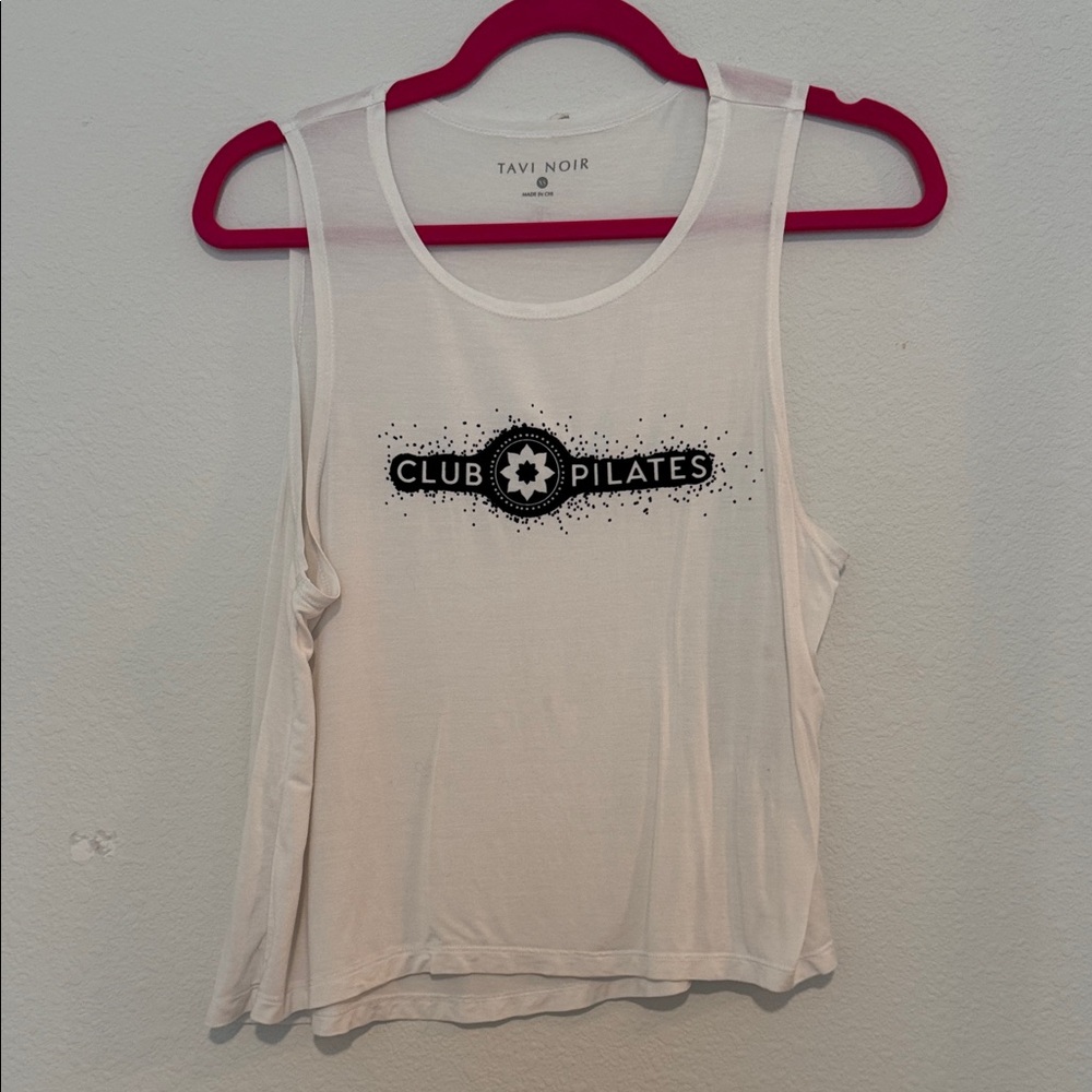 Tavi Noir White Club Pilates Tank Top
